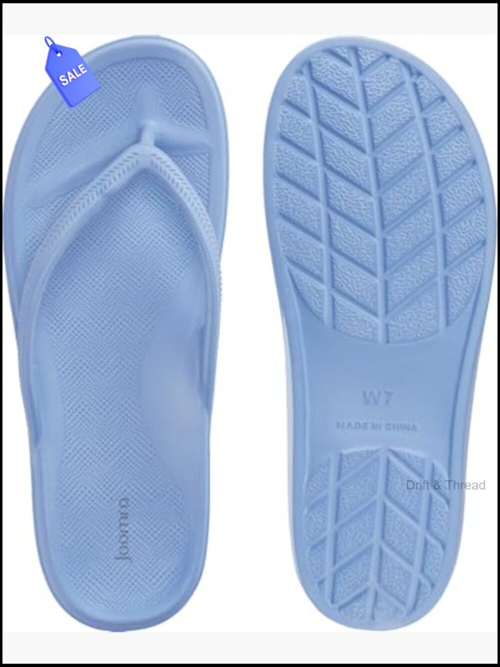 Arch Support Flip Flops Orthopedic Plantar Fasciitis Thong Sandals - Picture 5 of 6